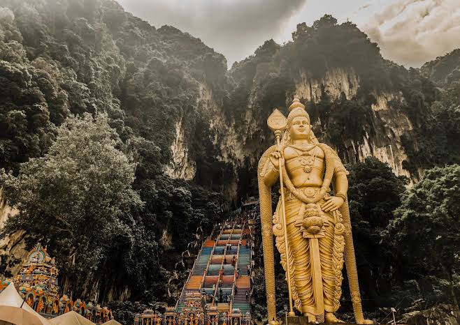 Batu Caves and the Lord Murugan statue