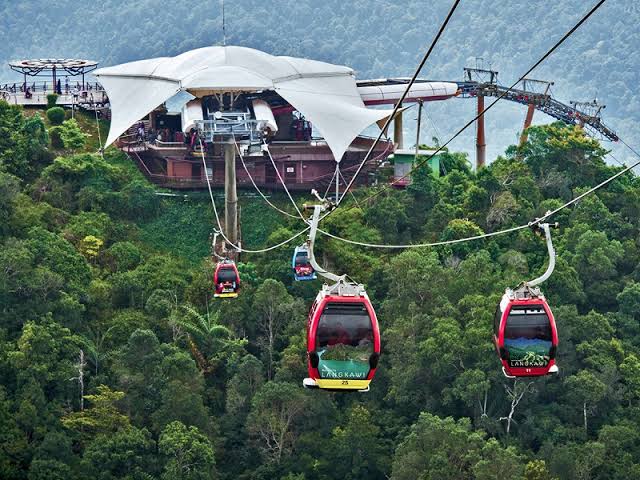 Cable car ride over the rainforest